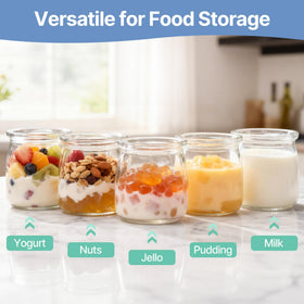 Suteck yogurt jars with airtight seal preventing spills