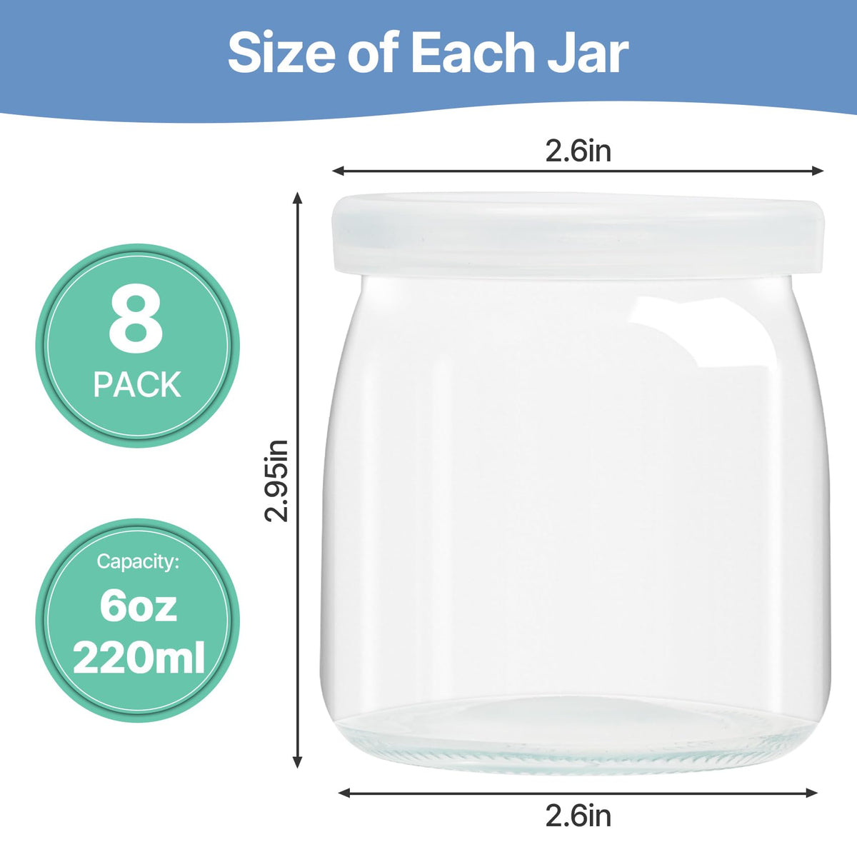 Suteck yogurt jars ideal for snacks at home or work