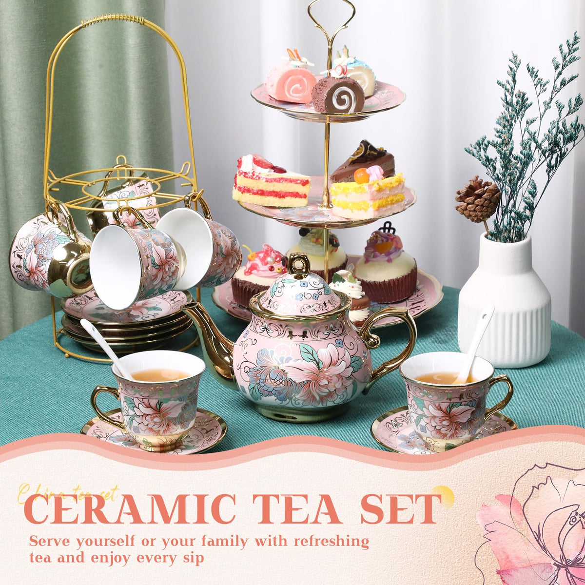 The Suttmin tea set is ideal for daily tea or coffee moments.