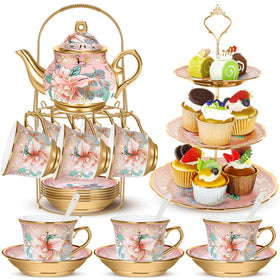 Suttmin teapot set with teapot and cups for elegant daily tea.