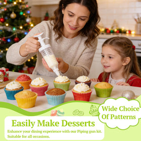 Suuker piping tips set offers versatile icing textures for creative designs.