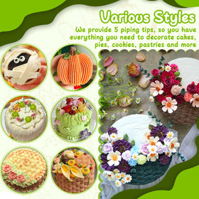 Suuker cake decoration nozzle collection offers versatile decorating options.