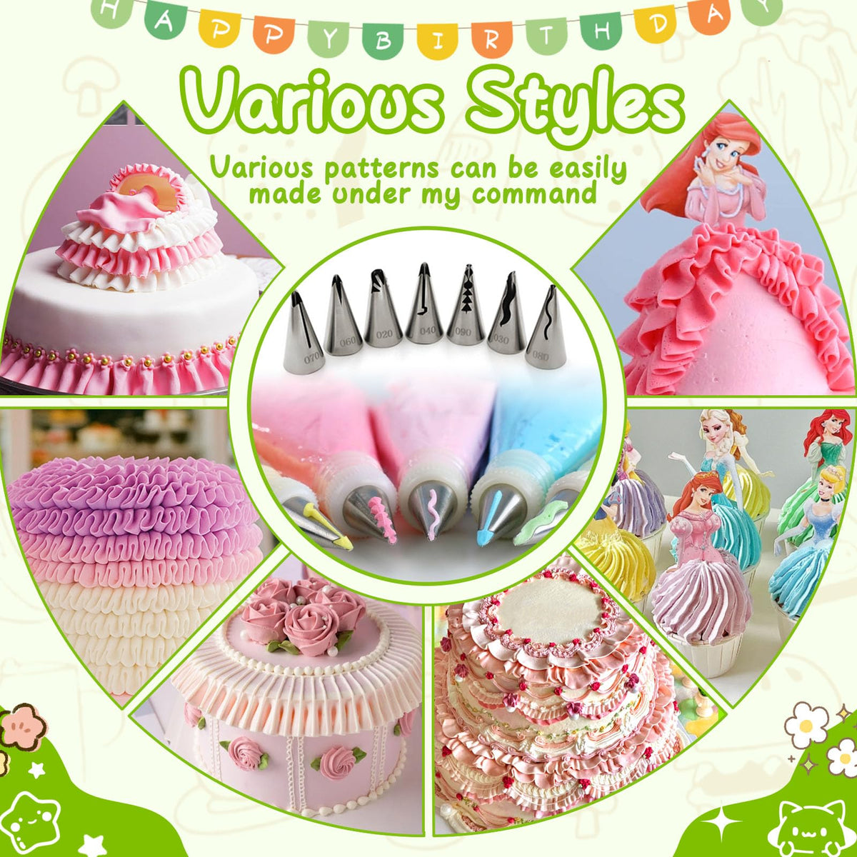 Suuker cake decorating tips gift pack, perfect for bakers and hobbyists