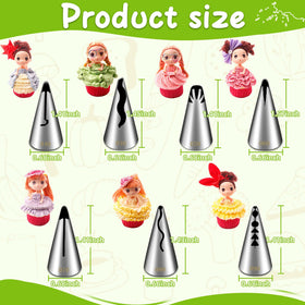 Suuker cupcake frosting designs with piping tips for beautiful toppers