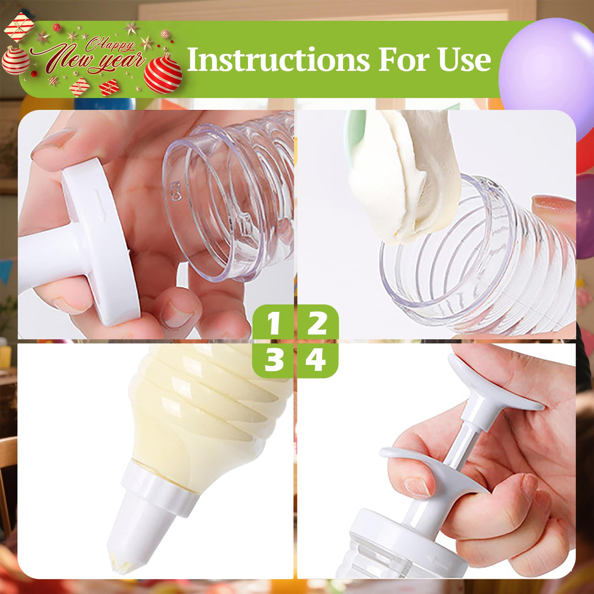 Suuker decorating tools plastic are safe and easy to clean.