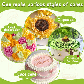 Suuker 5-piece decorating kit for cake and cookie artistry.