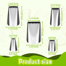 Suuker frosting tips for cookies and pastries help creative designs.