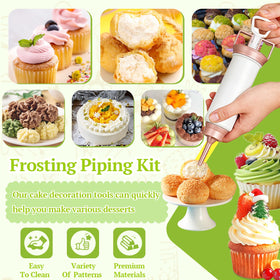 Suuker icing gun with one handed plunger for ease of use