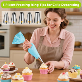 Easy cupcake decorating with Suuker tips for precise buttercream lines