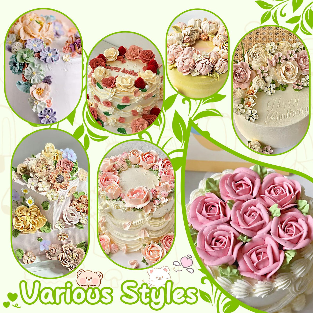 Suuker professional decorating kit for birthday and wedding cake designs.