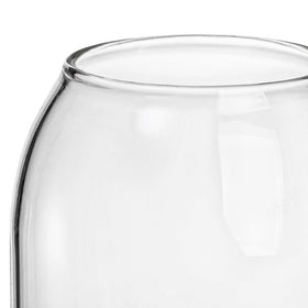 Suwimut 1200ml clear glass jar with cork lid for bulk staples.