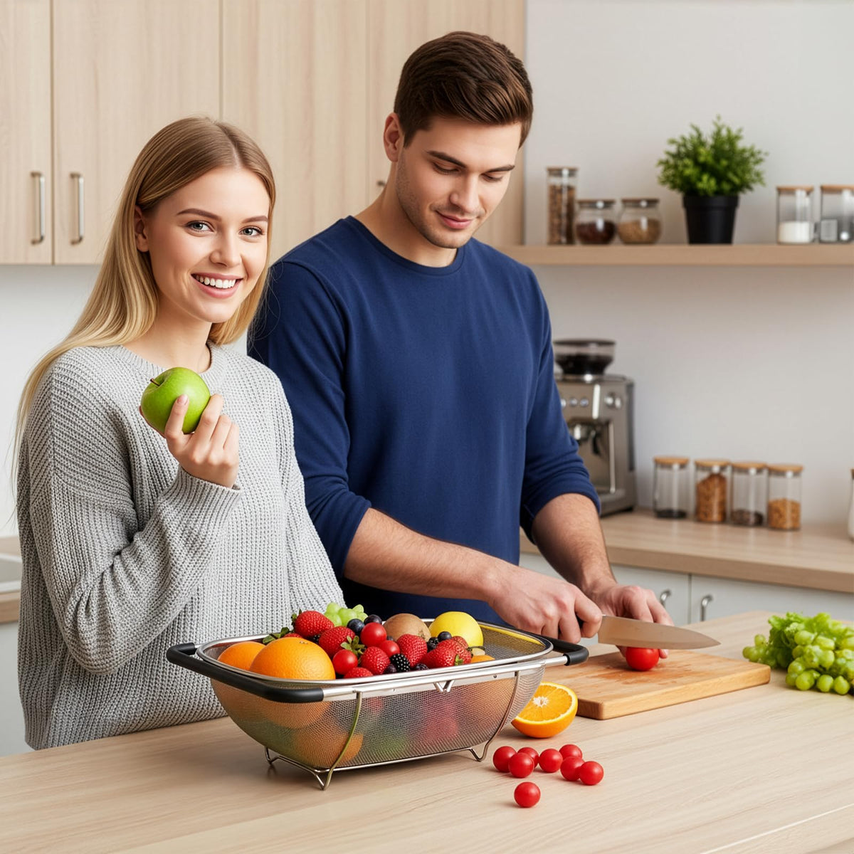 Suwimut two-pack set saves space and doubles capacity.