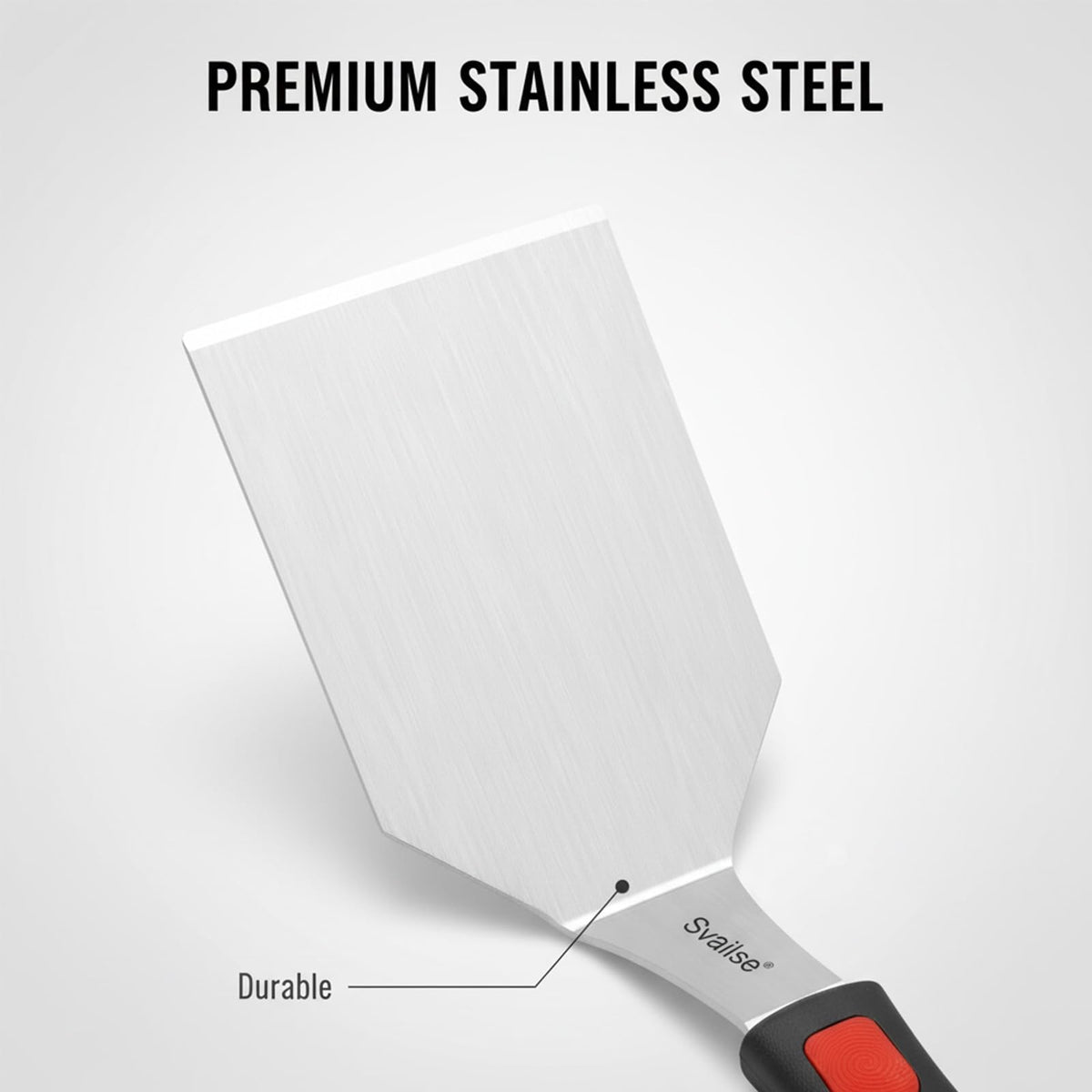 Svailse beveled edge spatula for precise cutting and smooth scooping