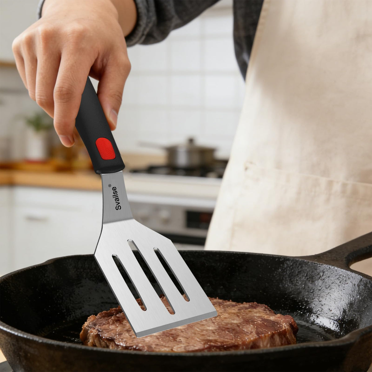 Svailse grill spatula for BBQ flipping and serving