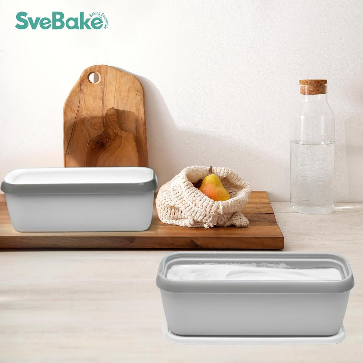 SveBake stackable freezer containers organizing flavors with space-saving convenience.