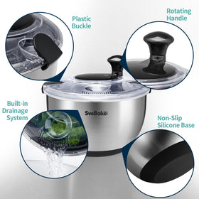 SveBake silicone-base provides a stable, non-slip grip on the counter.