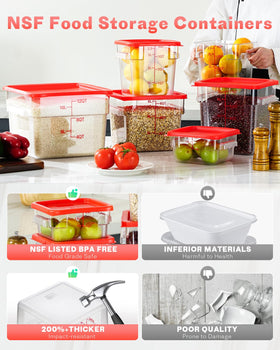 SVKLHY clear durable material shows contents at a glance without opening the lid.