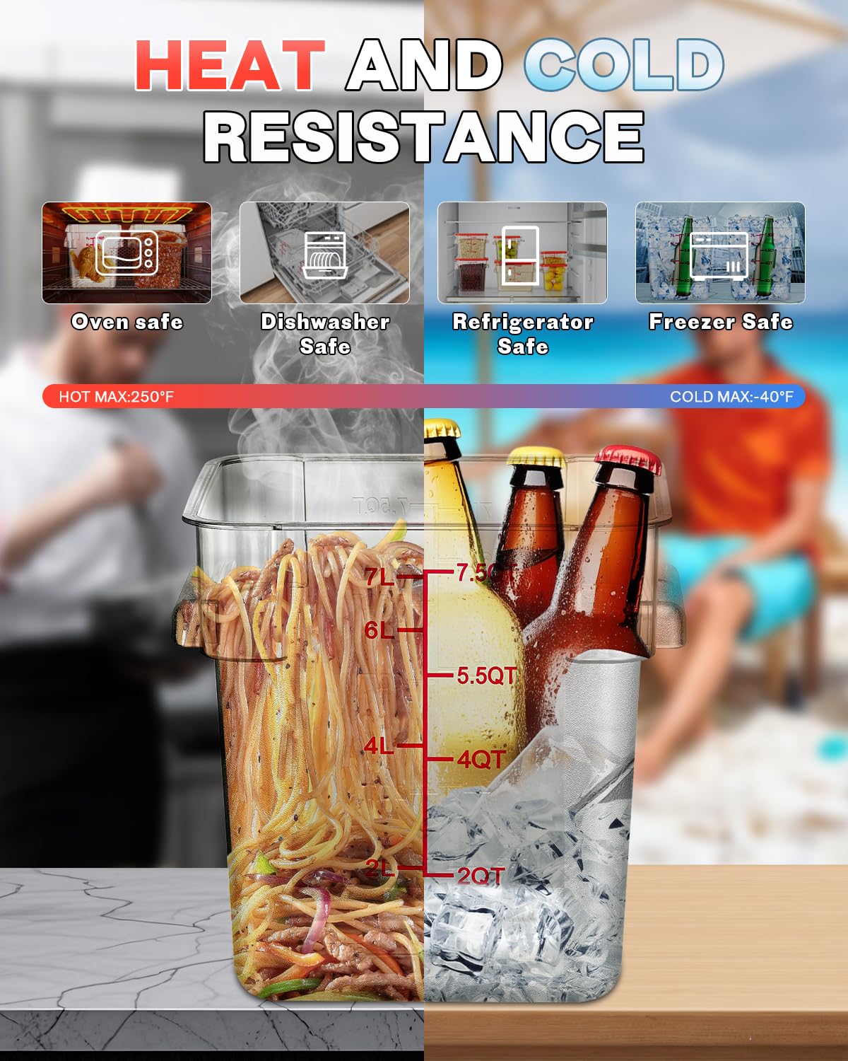 SVKLHY secure lids lock in freshness and preserve original flavor longer.