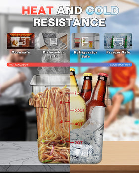 SVKLHY secure lids lock in freshness and preserve original flavor longer.