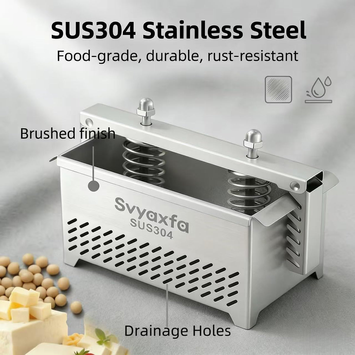 Svyaxfa drip tray and towel setup for easy cleanup after pressing.