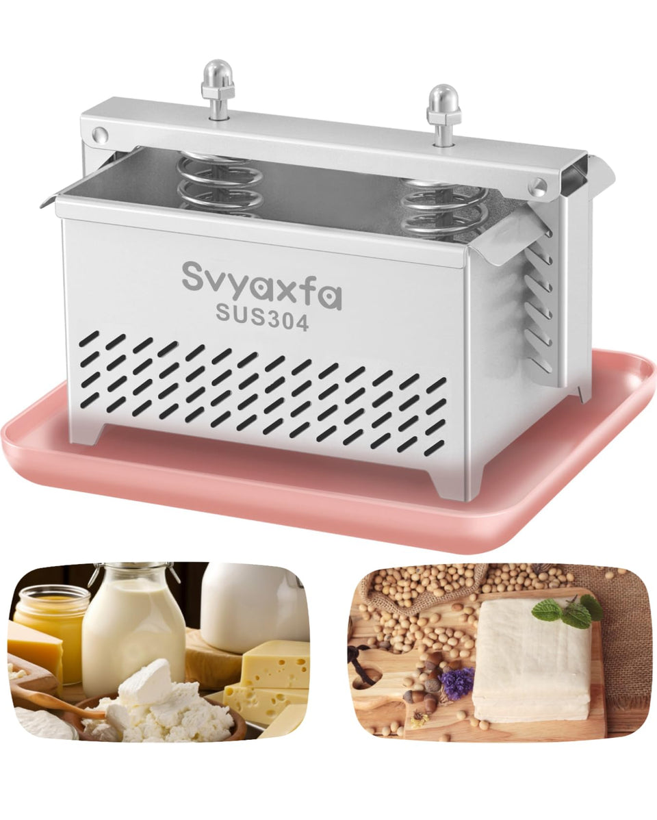 Svyaxfa tofu press box for compact, mess-free home tofu and paneer making.