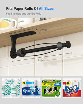 Swaitee adhesive install kit included for drill-free mounting.