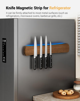 Swaitee off-counter knife storage clears drawers for smoother prep.