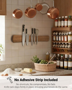Swaitee off-counter storage helps move knives away from bulky blocks
