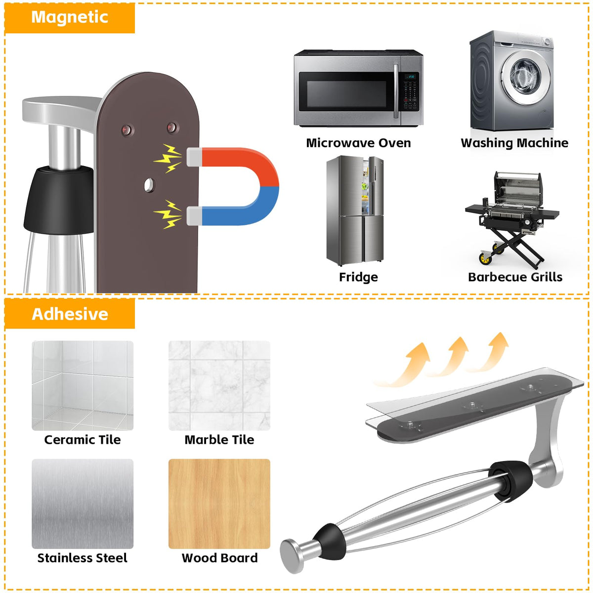 Swaitee fridge-friendly setup supports quick towel access during meals.