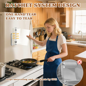 Swaitee self-adhesive no-drill paper towel holder for easy relocations.