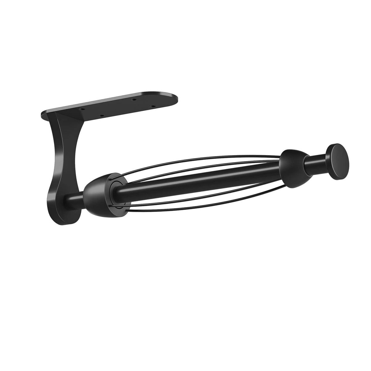 Swaitee under-cabinet paper towel holder with damping for one-handed tearing.