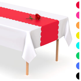 Swanoo disposable or reusable runner offers flexible party options.