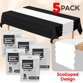 Swanoo five-pack table runners adds vibrant color options to events.