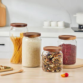 Sweejar transparent jar keeps flour and sugar visible and mess-free.
