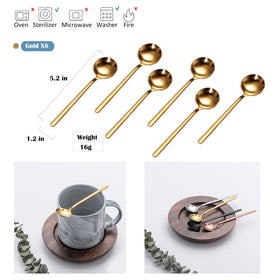 Sweejar frosted-handle spoons offering comfortable grip and refined look.