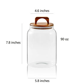 Sweejar glass storage jar with clear visibility helps quick ingredient identification in the kitchen.