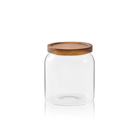 Sweejar half-gallon glass jar with airtight lid for pantry organization.
