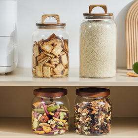 Sweejar kitchen organizer jar helps reduce countertop clutter and improve visibility