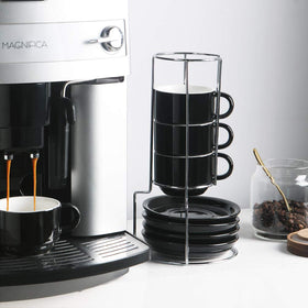 Sweejar ceramic cups on metal stand stay organized and stylish.