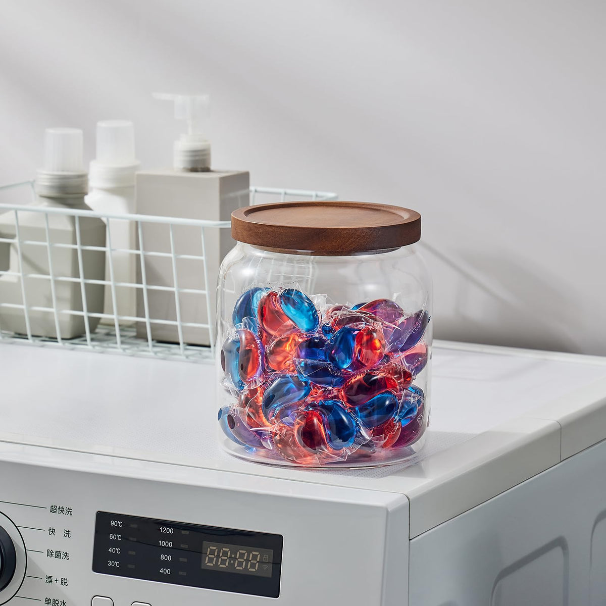 Sweejar storage jar ideal for nuts and candies, keeping flavors separate.