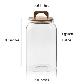 Sweejar one-gallon glass jar ideal for bulk ingredients and easy handling