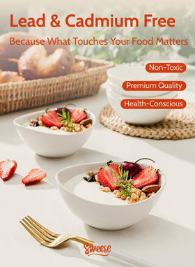 Sweese 6-piece bowls set versatile serving ware for meals