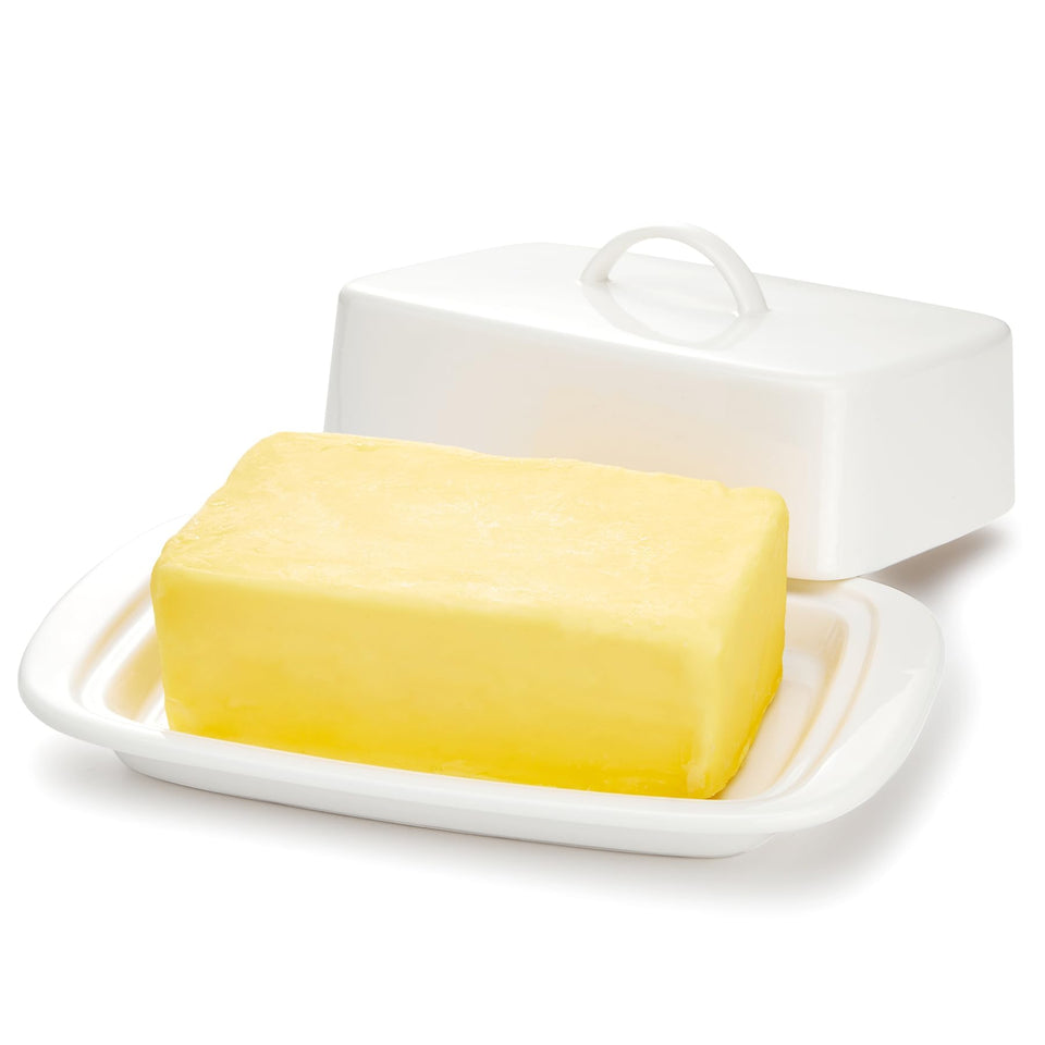 Sweese butter dish with lid on top keeps butter fresh and dust-free on your counter