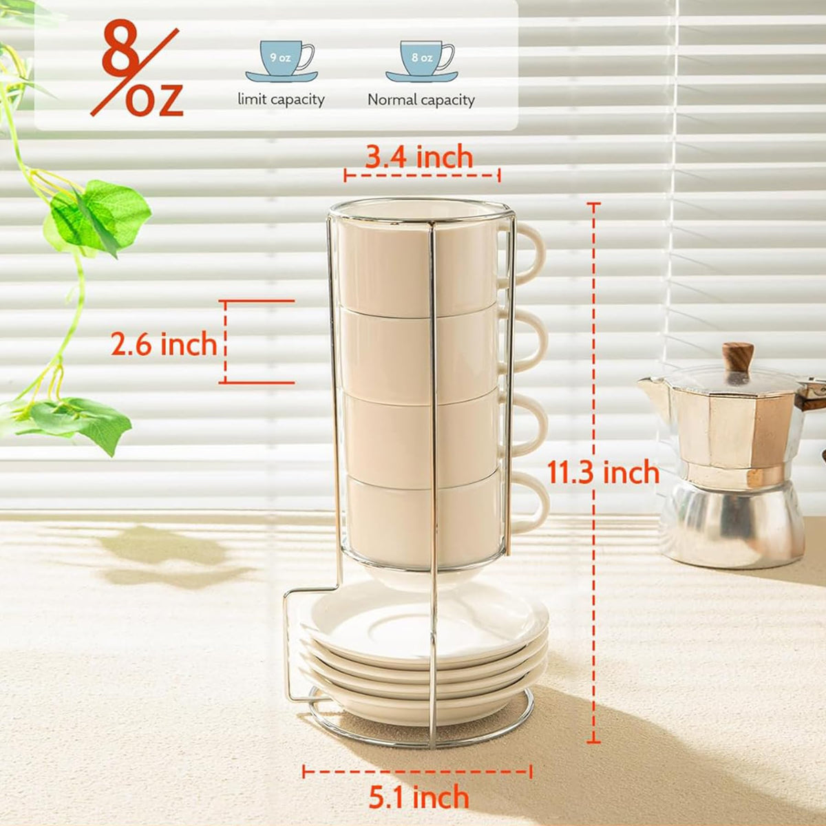 Sweese porcelain cups are dishwasher and microwave safe for easy care