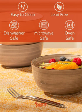 Sweese dishwasher-safe porcelain bowls keep cleanup quick after meals.