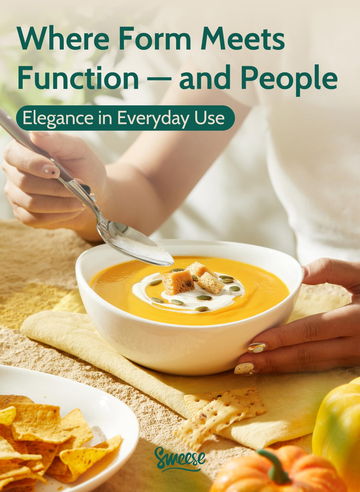 Sweese durable porcelain bowls resist chips and scratches for daily use.