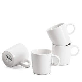 Sweese espresso cups close-up of the comfortable handle for easy sipping.