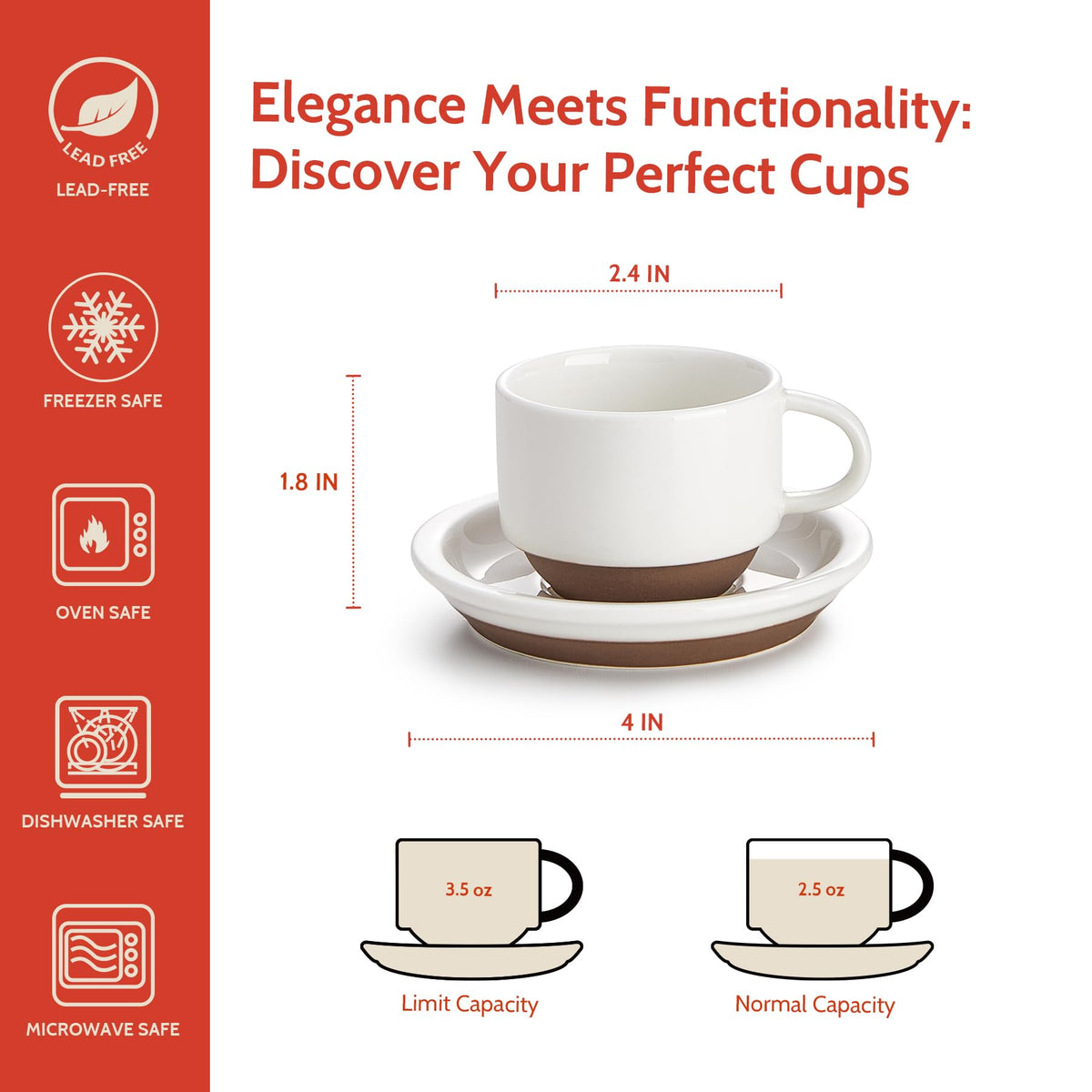 Sweese stackable stand saves counter space and reduces clutter.