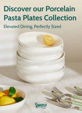 Family dining scene with Sweese bowls for salads and sides