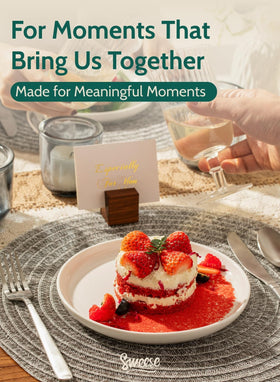 Sweese oven-safe and freezer-safe porcelain plate for flexible dish prep and storage.